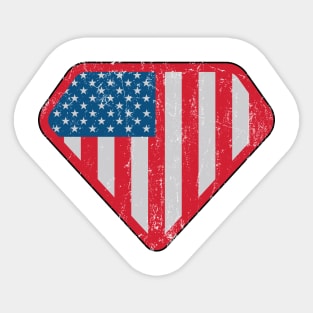 American Superhero Sticker